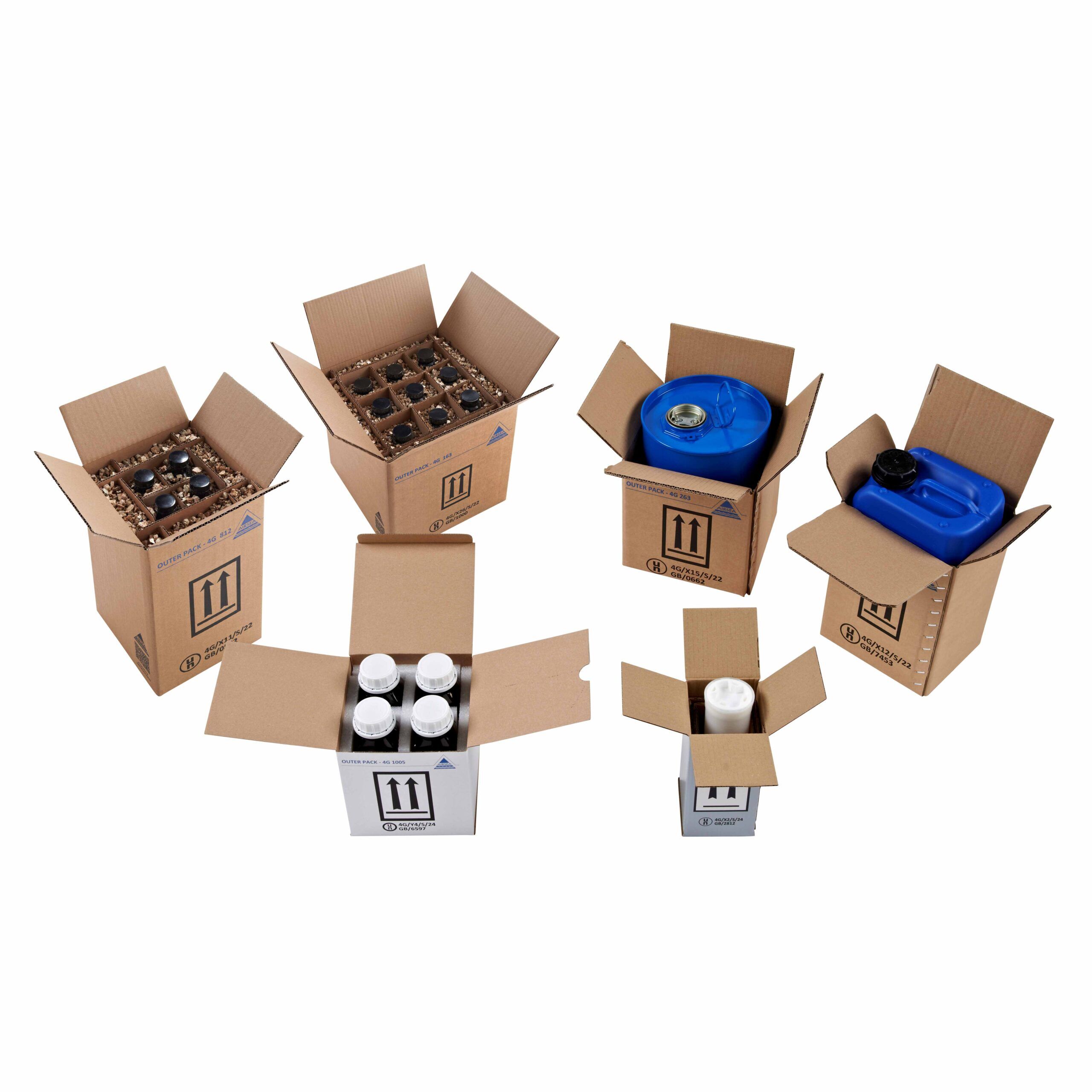 空BOX各種74箱以上+α UN 4G Fibreboard box for 1 x 1.32 Gallon (5L) Jerrican, 4G/X12/S